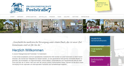 Desktop Screenshot of praxispoststrasse7.de