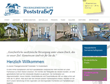 Tablet Screenshot of praxispoststrasse7.de